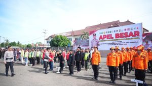 Kapolda Sumsel Pimpin Apel Besar Sabuk Kamtibmas di OKI, Target Zero Karhutla 2026
